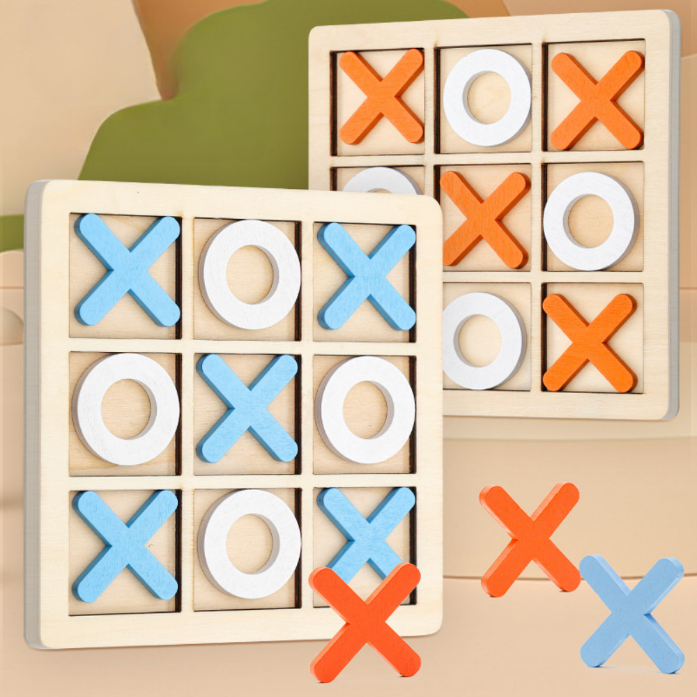 Mini Wooden Chess Game for Kids - Educational Puzzle